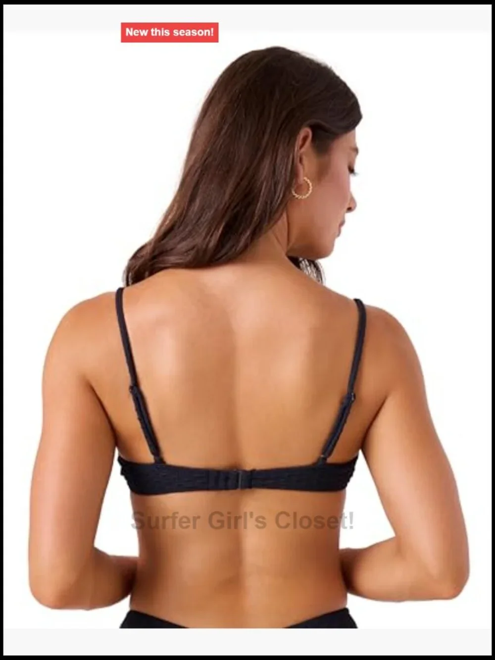 Underwire Bikini Top with Adjustable Straps, UPF 50+, Quick-Dry, Surf Top